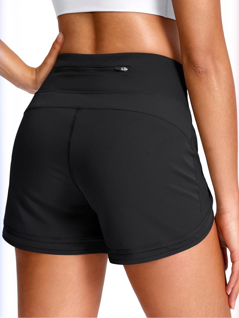 Women's Athletic Shorts - Black Ultra-Light Quick-Dry